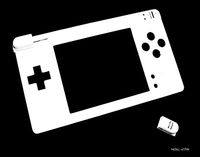 DS Lite Plastic Replacement Case Hinge Set White