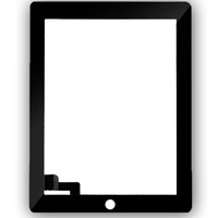 iPad 2 Black Digitizer - iPad 2nd Generation Replacement Touch Screen