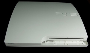 PS3 Slim White Housing Shell - PS3 Slim Case Replacement