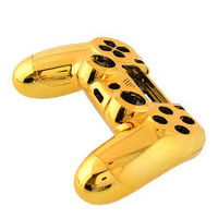 PS4 Chrome Gold Controller Shell Case - PS4 Controller Housing Shell