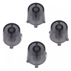 PS4 Clear Black Controller Action Buttons - PS4 Clear Black Buttons