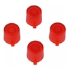 PS4 Clear Red Controller Action Buttons - PS4 Clear Red Buttons