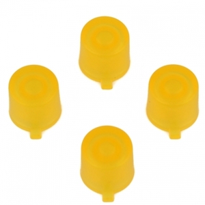 PS4 Clear Yellow Controller Action Buttons - PS4 Clear Yellow Buttons