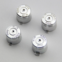 PS4 Silver Metal Controller Bullet Buttons - Silver 9mm Bullet Button Mod