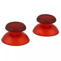 PS4 Transparent Red Controller Thumbsticks - Crystal Red PS4 Thumbsticks