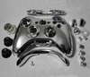 Xbox 360 Chrome Silver Full Replacement Controller Shell Mod