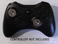Xbox 360 Controller Nickel Metal Top Bullet Thumbsticks - Bullets