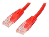 15m Cat5e Red Molded RJ45 UTP Cat 5e Patch Cable - 15 m Patch Cord