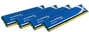 16GB (4x4GB) DDR3 1600MHz HyperX Genesis XMP Memory Kit CL9(9-9-9-27) 1.65V Non-ECC