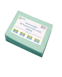 2Work Heavyweight Cloth Green (Pack of 25)