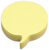 3M Postit Diecut Cube Speech Bub 225 Ylw - 12 Pack