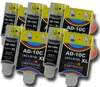 5 Sets of Advent 10 XL ABK10 ACLR10 Compatible Ink Cartridges for A10 AW10 AWP10