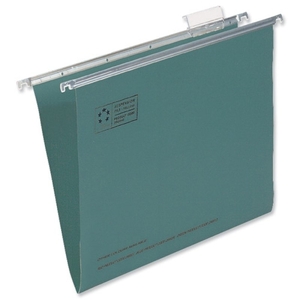 5 Star Suspension File Manilla Heavyweight With Tabs And Inserts Foolscap Green Ref 100331398 [pack 50]