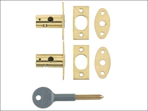 8001 Security Bolts Brass Finish Pack of 2 Visi