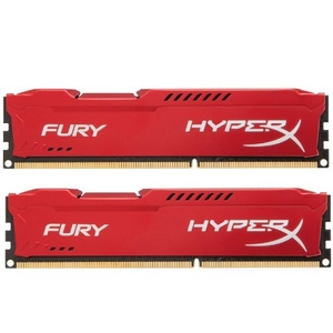 8GB 1866MHz DDR3 CL10 DIMM (Kit of 2) HyperX Fury Red Series