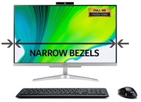 Acer Aspire C24-320 AIO Desktop PC,  AMD A9-9425 3.1GHz,  8GB DDR4,  1TB HDD,  256GB SSD,  23.8" Full HD Non-Touch,  AMD Radeon R5,  WIFI,  Windows 10 Home