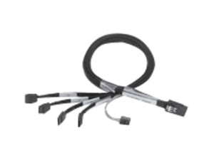 Adaptec 2247100-R I-mSASx4-4SATAx1-SB-1M R Serial ATA / SAS Cable with Sidebands - 1m