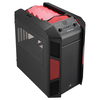Aerocool X-Predator Red Gaming Cube Case 0.7mm SECC 2 x USB3 Side Window