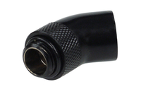 Alphacool angled adaptor 45° - revolvable - G1/4 outer thread to G1/4 inner thread - Deep Black