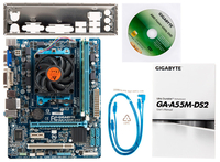 AMD A4 3300 Motherboard Bundle with Socket FM1 A4 3300 APU Gigabyte GA-A55M-DS2 and 4GB DDR3 Memory