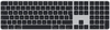 Apple Magic Keyboard with Touch ID,  Black Keys and Numeric Keypad for Mac models with Apple Silicon,  UK Layout