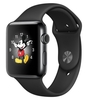 Apple Watch Series 2 - 42 Mm - Stainless Steel - Smart Watch With Sport Band - Fluoroelastomer - Black - S/m/l Size - Wi-fi,  Bluetooth - 52.4 G - Space Black