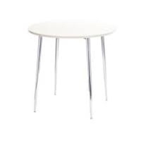 Arista Round Bistro Table White/Chrome