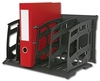 Arnos Versa Tidy Book Rack Horizontal Or Vertical 5 Compartments A4 Black Ref F176b F176b