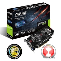 Asus GeForce GTX 750 Ti OC 2GB GDDR5 Dual DVI HDMI PCI-E Graphics Card