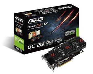 Asus GTX 660 Ti DirectCU II OC Edition 2GB GDDR5 Dual DVI HDMI DisplayPort PCI-E Graphics Card