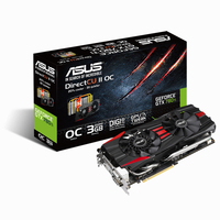 Asus GTX 780 Ti Direct CU II OC 3GB GDDR5 Dual DVI HDMI DisplayPort PCI-E Graphics Card