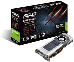Asus GTX TITAN 6GB GDDR5 Dual DVI HDMI DisplayPort PCI-E Graphics Card