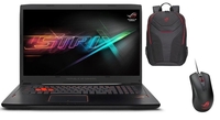 ASUS ROG Strix GL702VS 1070 Gaming Laptop,  Intel Core i7-7700HQ 2.8GHz,  24GB DDR4,  1TB HDD,  256GB SSD,  17.3" Full HD,  No-DVD,  NVIDIA GTX 1070 8GB,  WIFI,  Windows 10 Home 64bit - includes Gaming Mouse + Gaming Rucksack