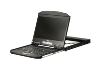 Aten CL3100NX-ATA-EE - Ultra Short Depth Single Rail WideScreen LCD KVM Console