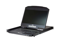 Aten CL3116NX-ATA-EE - 16-Port - PS/2-USB - VGA Single Rail WideScreen LCD - KVM Switch