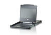 Aten CL6708MW-ATA-EE - Single Rail DVI Full HD LCD Console 8 Port KVM Switch