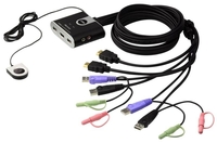ATEN CS692 - KVM / audio switch - USB - 2 x KVM / audio - 1 local user