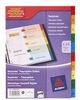 Avery ReadyIndex Dividers Polypropylene with Customisable Content Sheet 1-10