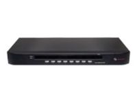 Avocent SwitchView 1000 8 Port KVM switch - 1 local user - Rackmountable 1U - Stackable