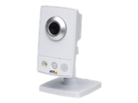 Axis Small-sized indoor network camera Fixed lens 1/4 progressive scan CMOS sensor Connects over wireless LAN (IEEE 802.11g) or wired Ethernet