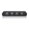 Belkin F1DH104Lea OmniView Soho Series 4-Port USB Dual Headed KVM Switch,  with Cables