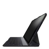 Belkin Qode Ultimate Premium Keyboard Hard Case with full protection and multi angle viewing and auto wake for iPad Air - Black F5L151eaBLK