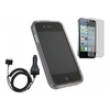 Black ProGel Case LCD Screen Protector Car Charger - Apple iPhone 4