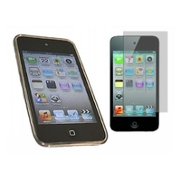 Black Twin Pack ProGel Skin Case & LCD Screen Protector - iPod Touch 4G
