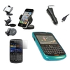 Blue Net Case LCD Protector Car Charger Car Holder - Blackberry 9700 Bold 9780 Onyx
