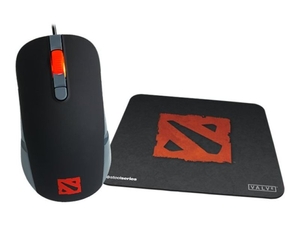 Bundle: Steelseries Dota 2 Wired Mouse And Qck Mini Dota 2 Mouse Pad