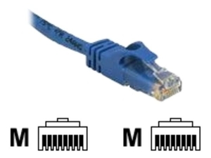 C2G,  Cat6 Snagless CrossOver UTP Patch Cable Blue,  1m
