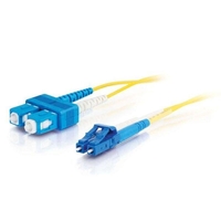 C2g Lc-sc 9/125 Os1 Duplex Singlemode Pvc Fiber Optic Cable (lszh) - Patch Cable - Lc Single Mode (m) - Sc Single Mode (m) - 1 M - Fibre Optic - 9 / 125 Micron - Os1 - Halogen-free - Yellow