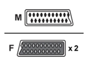 Cables To Go 2 WAY SCART SPLITTER