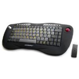 CERATECH WIRELESS KEYBOARD WITH OPTICAL TRACKBALL HIVIS